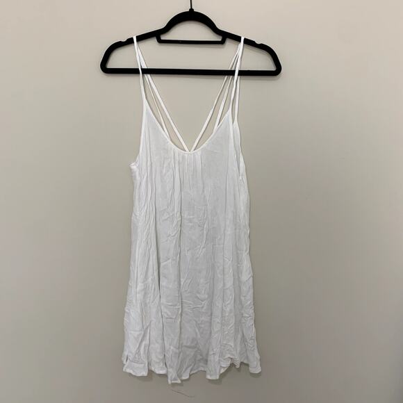 Roxy strappy white sun dress / swim cover-up size S - Picture 5 of 14